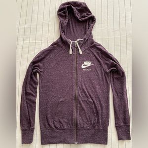 SOLD - Vintage Nike Women’s Full Zipper Hoodie Purple Size Small